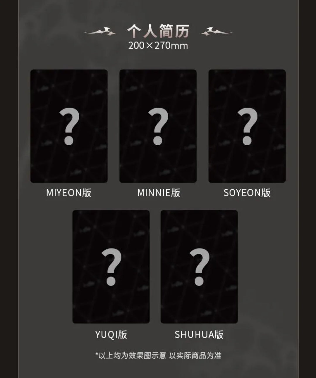 i-dle mini8 We Are QQ Music 1.0 - digital album purchase benefit set