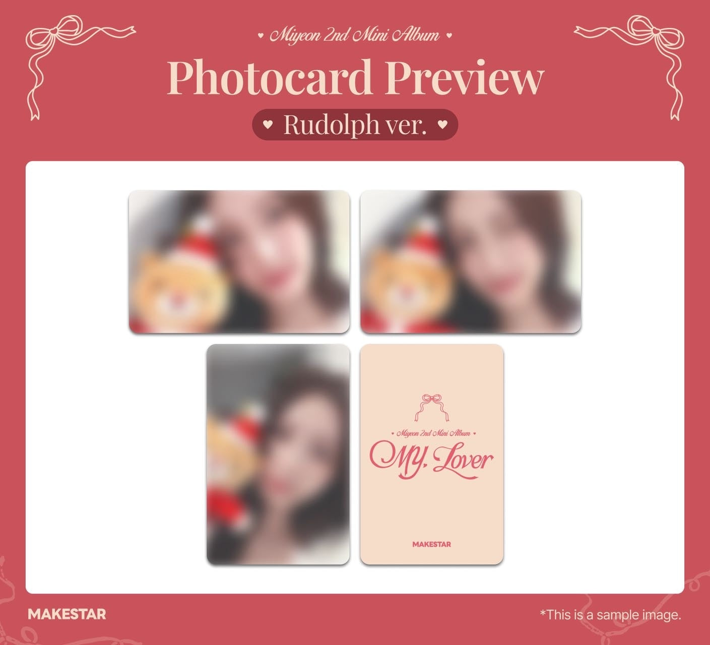 [Pre-Order]Miyeon 2nd solo album My, Lover MakeStar VCE Rudolph ver. POB only set of 3