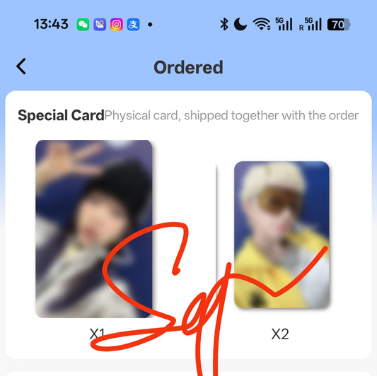 i-dle mini8 We Are Yizhiyu Lucky Draw/Pre-release POB 1.0
