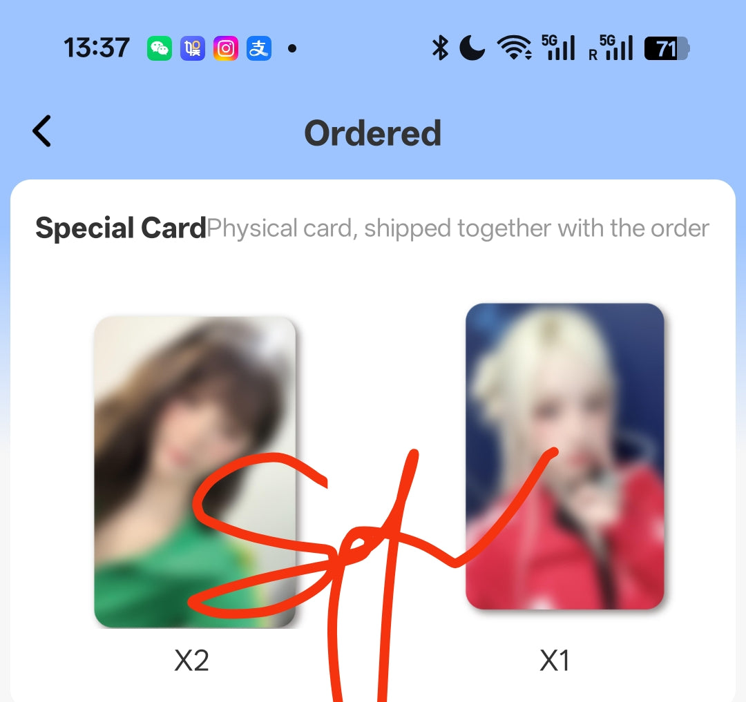 i-dle mini8 We Are Yizhiyu Lucky Draw/Pre-release POB 1.0